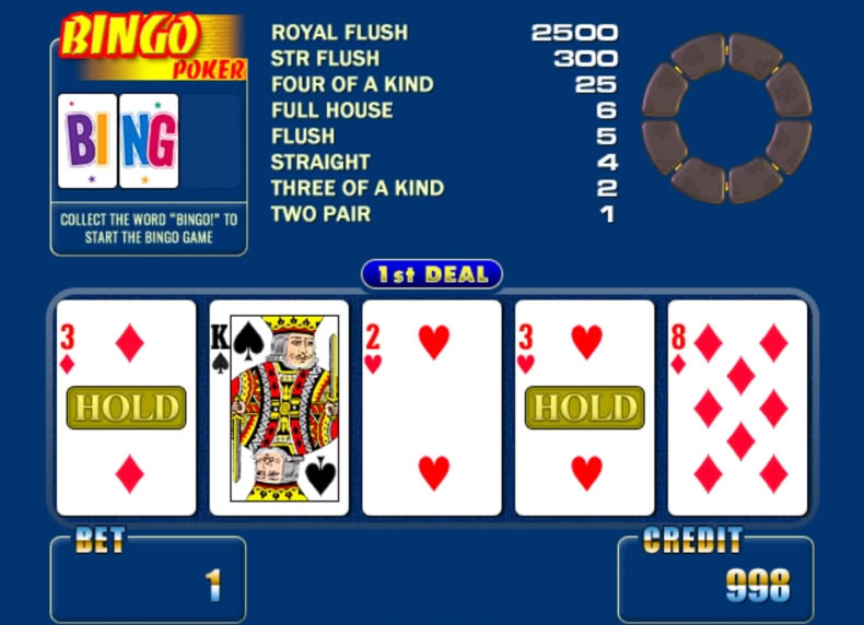Bingo Poker game - play for free