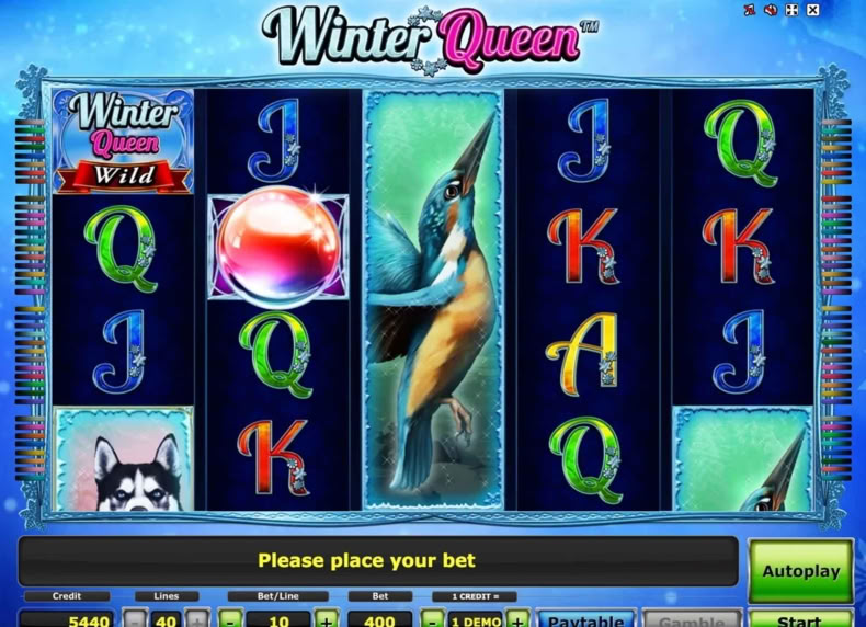 Winter Queen game - play for free