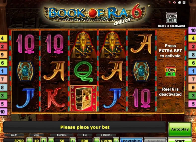 Book of Ra Deluxe 6 game - play for free