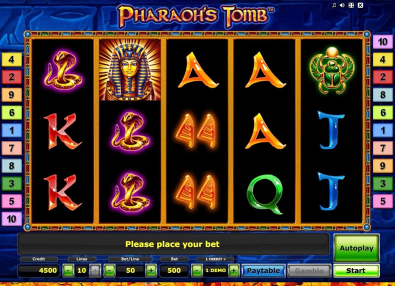 Pharaoh's Tomb game - play for free