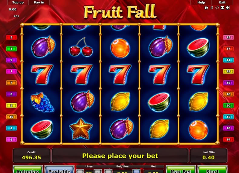Fruit Fall game - play for free