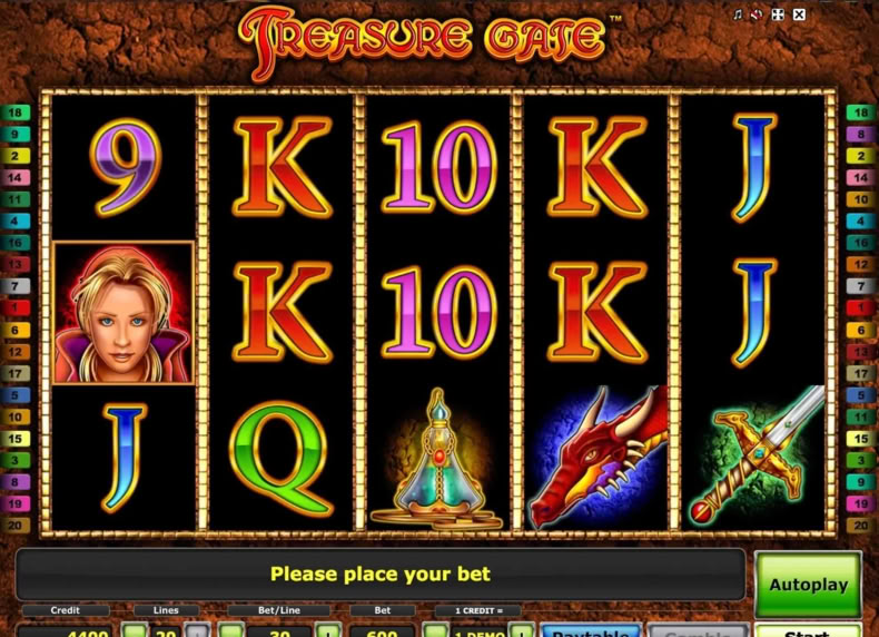 Treasure Gate game - play for free