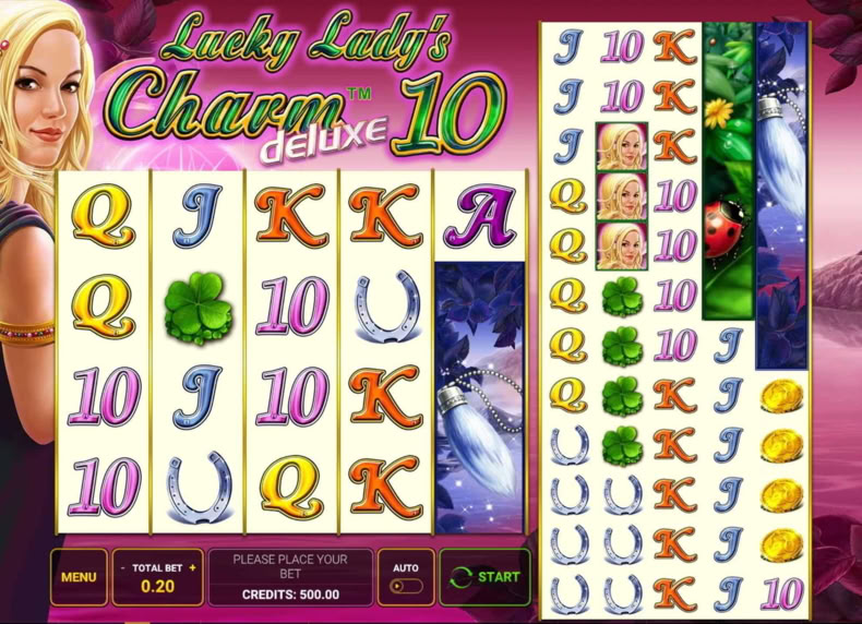 Lucky Lady's Charm™ Deluxe 10 game - play for free