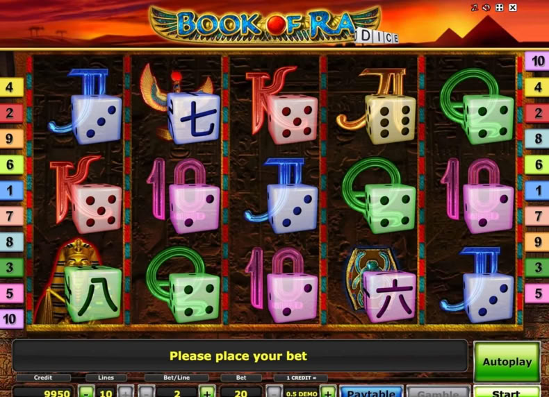 Book of Ra™ Dice game - play for free
