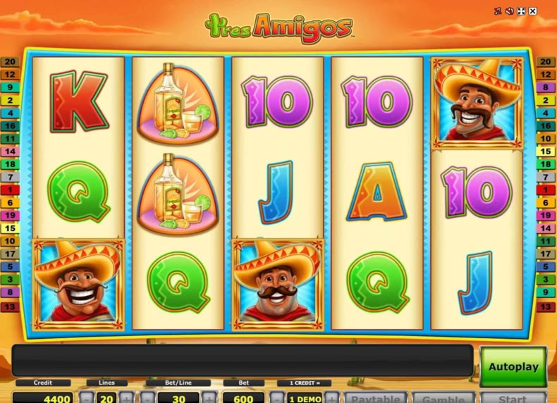 Tres Amigos™ game - play for free