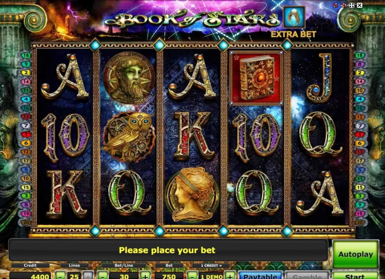 Book of Stars game - play for free