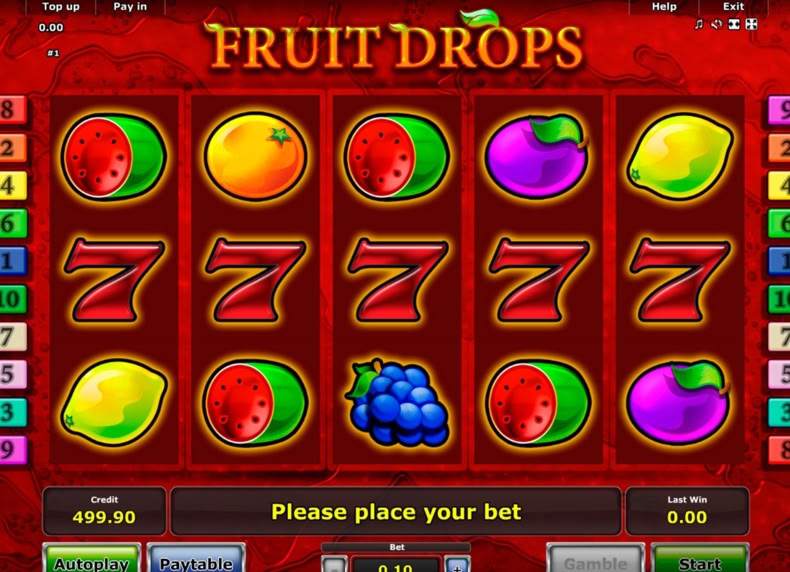 Fruit Drops game - play for free