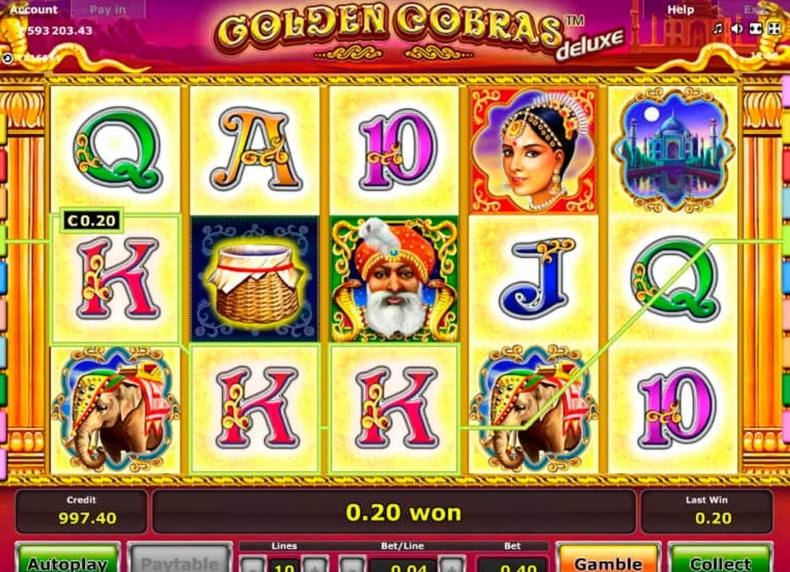 Golden Cobras™ Deluxe game - play for free