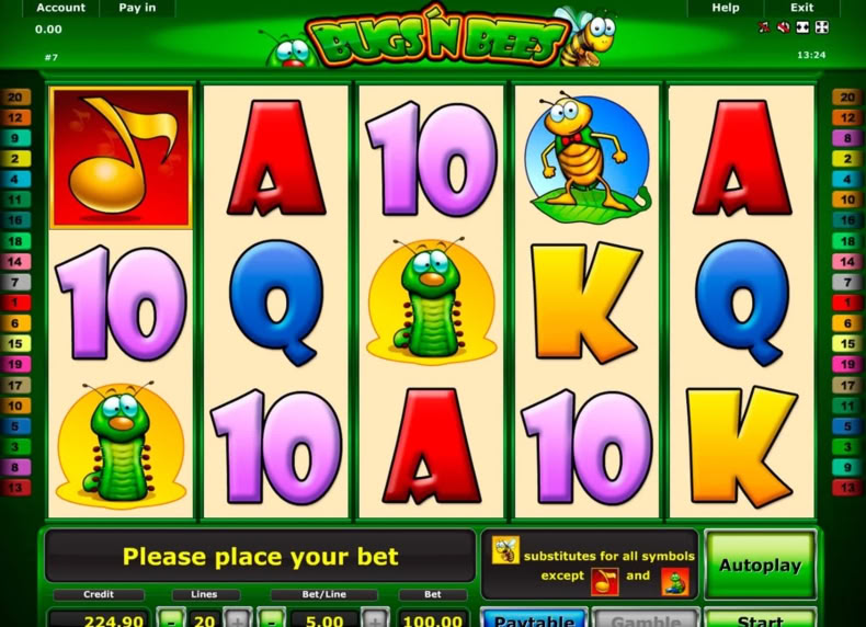 Bugs'n Bees game - play for free