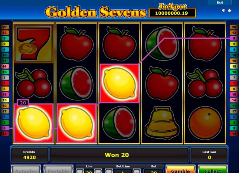 Golden Sevens game - play for free