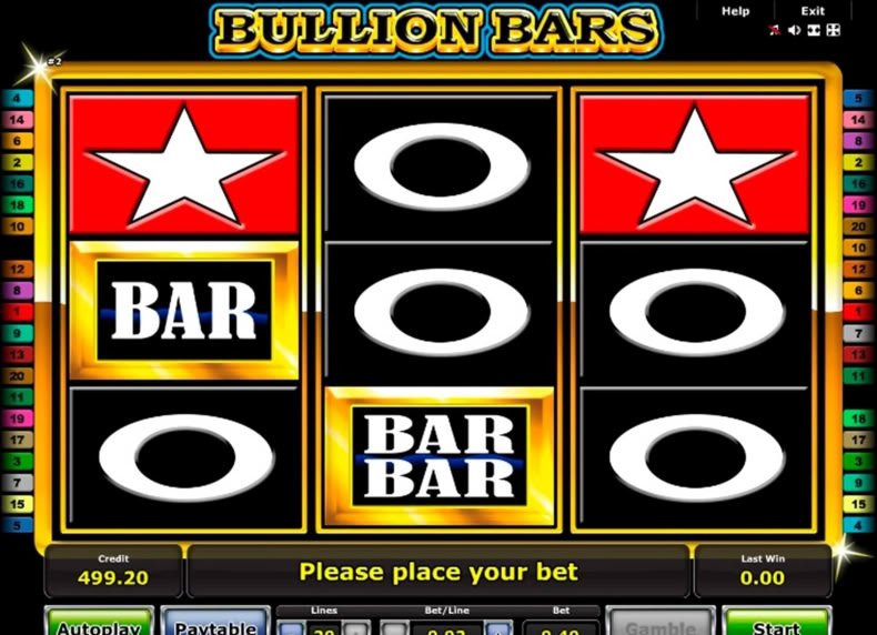 Bullion Bars game - play for free