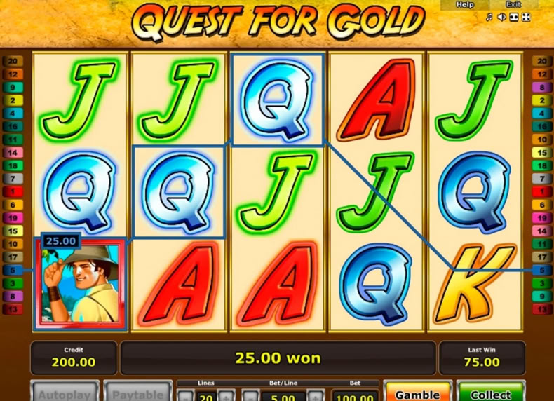 Quest for Gold game - play for free