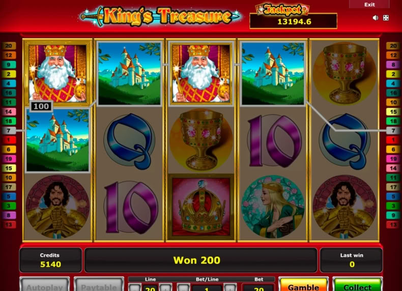 King's Treasure game - play for free
