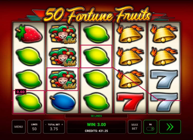 50 Fortune Fruits game - play for free