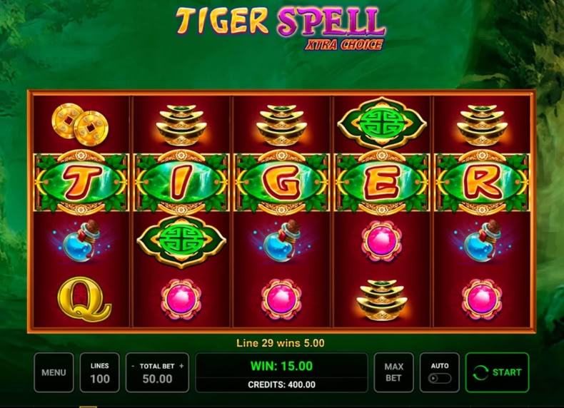 Tiger Spell – Xtra Choice game - play for free