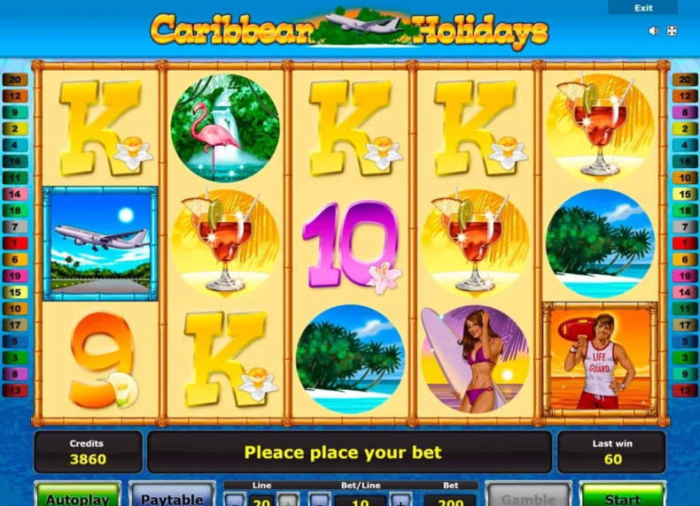 Caribbean Holidays game - play for free