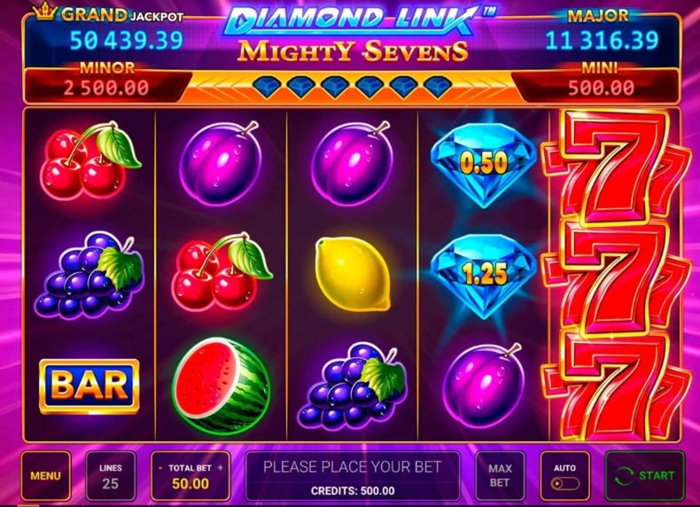 Diamond Link™: Mighty Sevens game - play for free