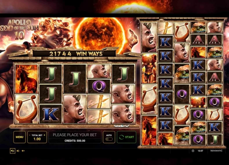 Apollo God of the Sun 10 Win Way game - play for free