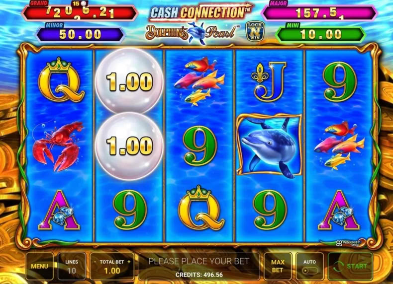 Cash Connection Dolphins Pearl game - play for free