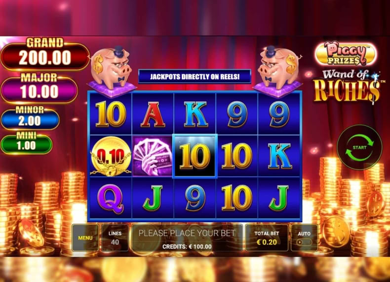 Piggy Prizes Wand Of Riches game - play for free