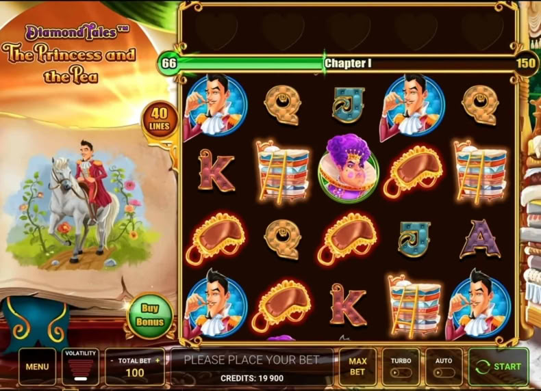 Diamond Tales The Princess And The Pea game - play for free