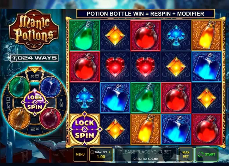 Manic Potions game - play for free
