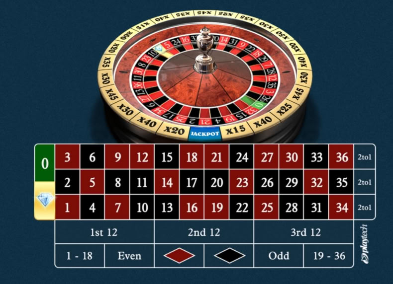Diamond Bet Roulette game - play for free