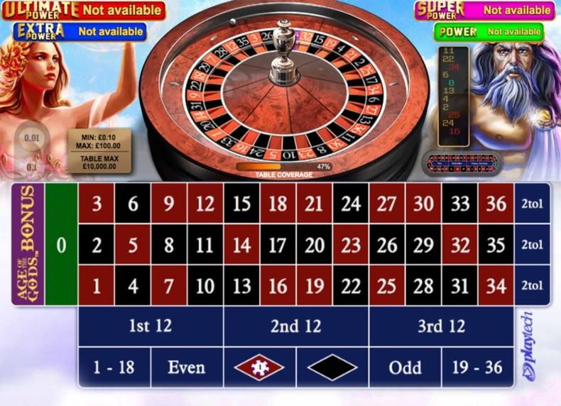 Age of the Gods™ Roulette game - play for free
