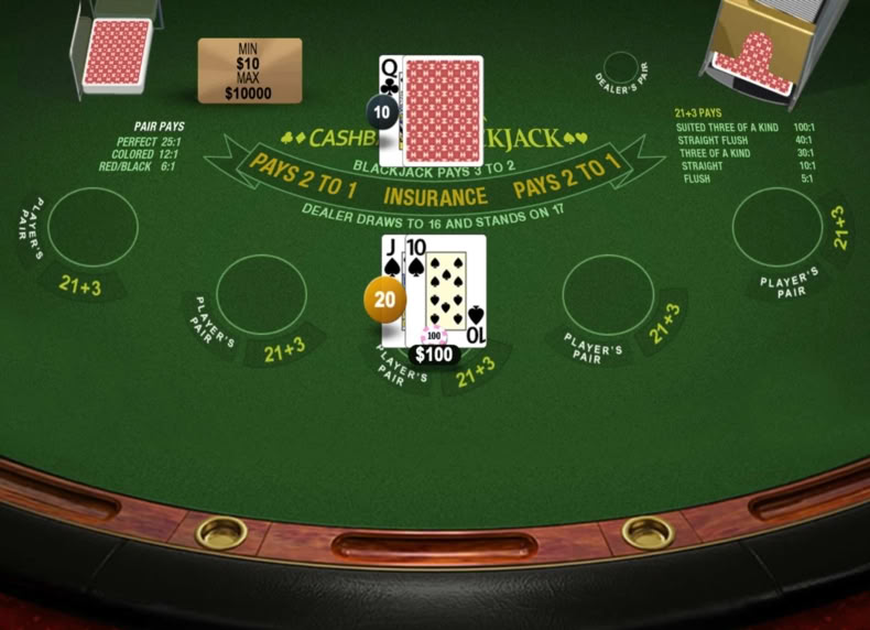 Cashback Blackjack game - play for free