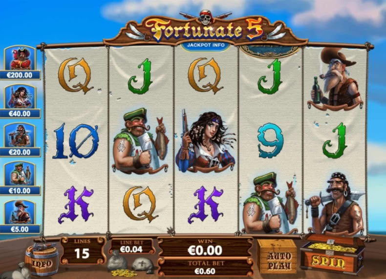 Fortunate Five game - play for free