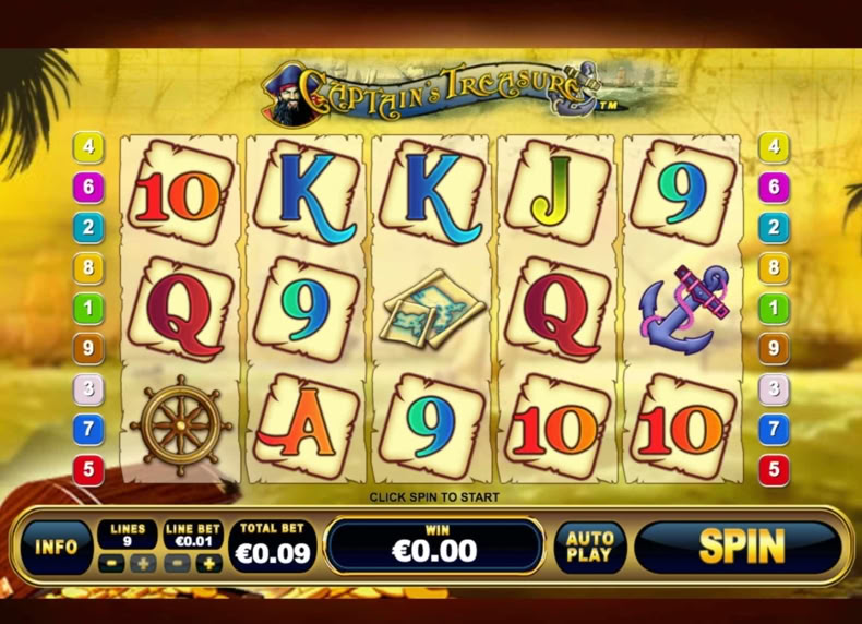 Captain's Treasure game - play for free