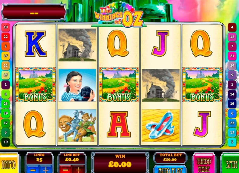 The Winnings of Oz game - play for free