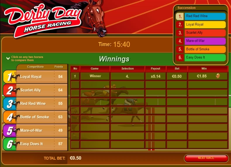 Derby Day game - play for free