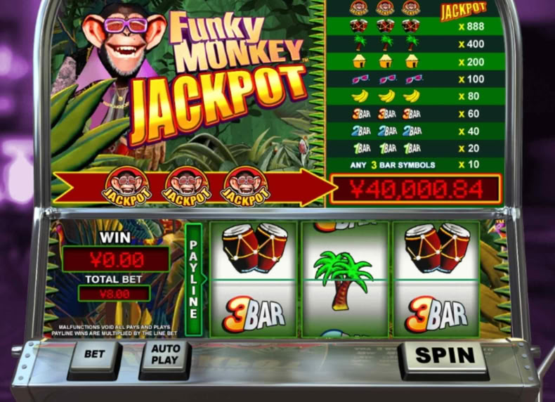 Funky Monkey Jackpot game - play for free