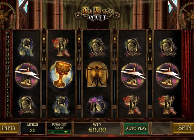 Da Vinci's Vault (non PTPP/Hi Roller) game - play for free