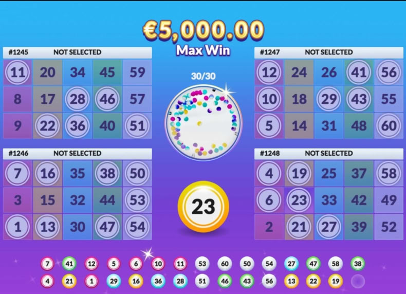Speedy Bingo game - play for free
