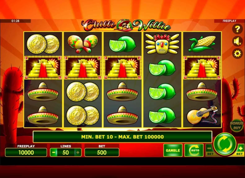 Chilli Willie game - play for free