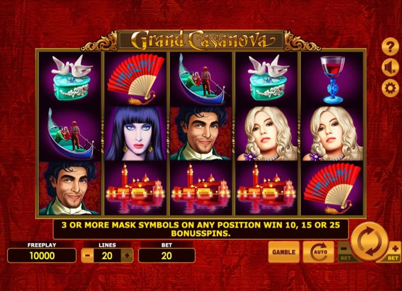 Grand Casanova game - play for free