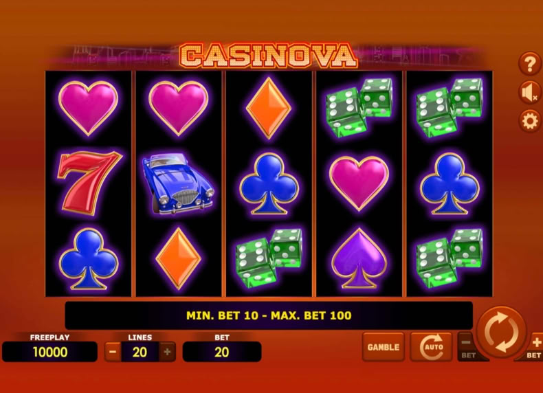 Casinova game - play for free