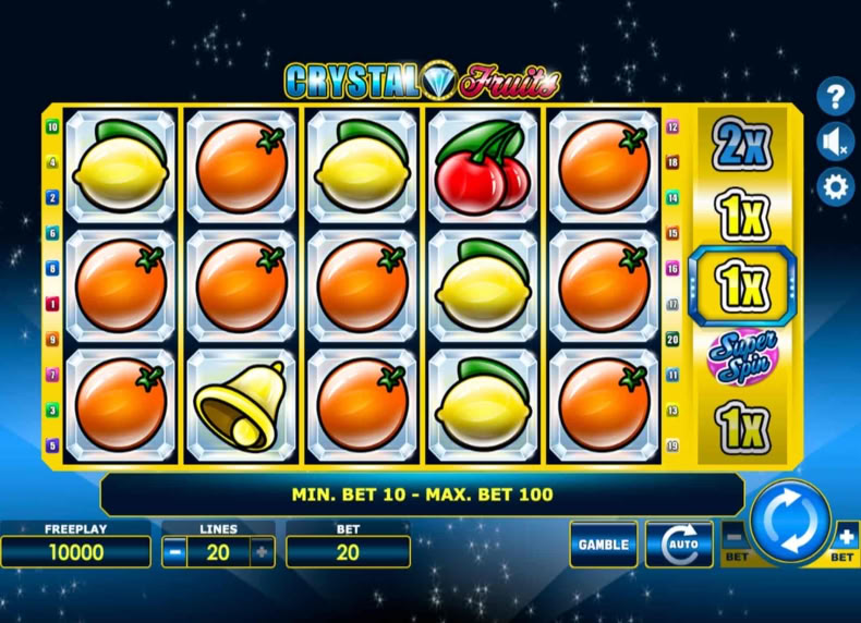 Crystal Fruits game - play for free