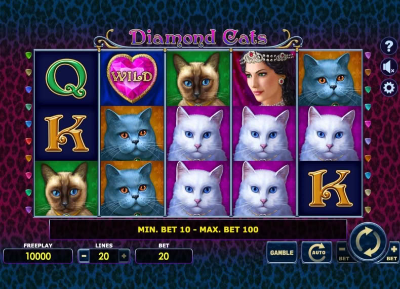 Diamond Cats game - play for free