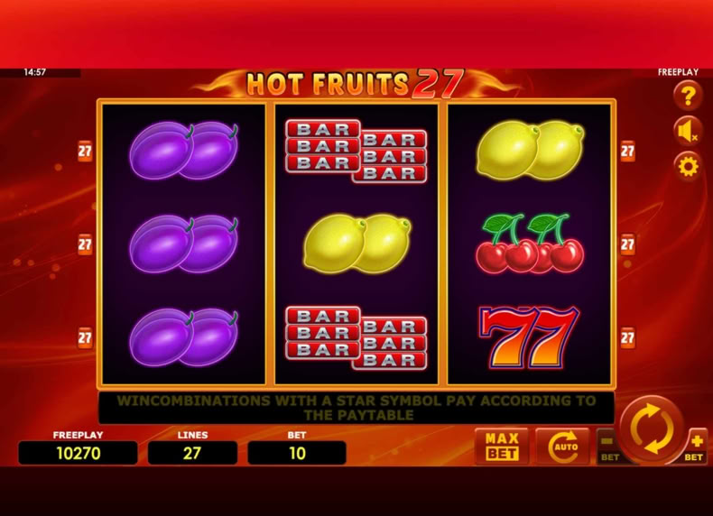 Hot 27 game - play for free
