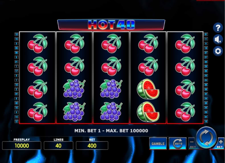 Hot 40 game - play for free