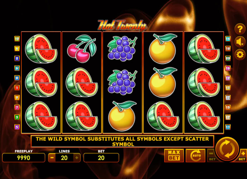 Hot Twenty game - play for free