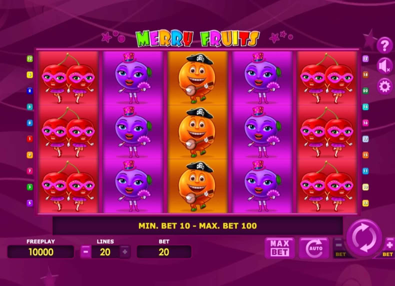 Merry Fruits game - play for free