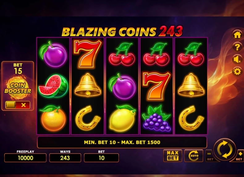 Blazing Coins 243 game - play for free