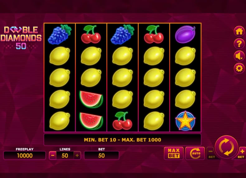 Double Diamonds 50 game - play for free