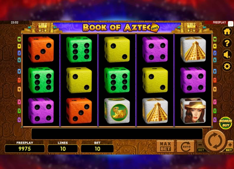 Book Of Aztec Dice game - play for free