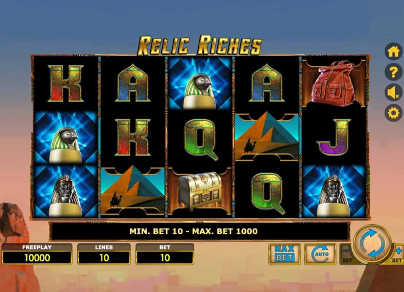 Relic Riches game - play for free
