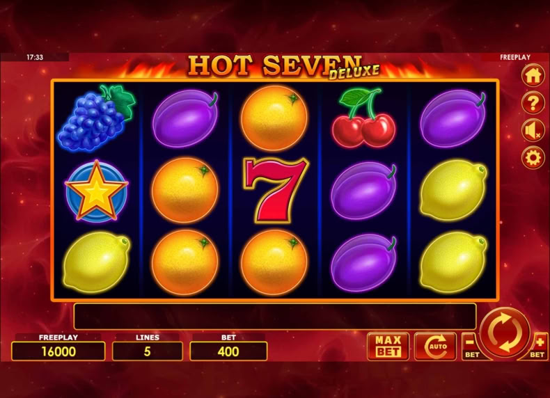 Hot Seven Deluxe game - play for free